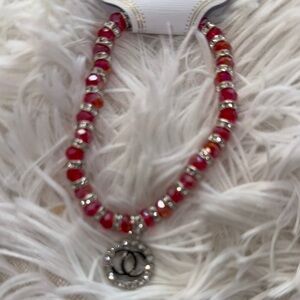 Elegant Red and Silver bracelet